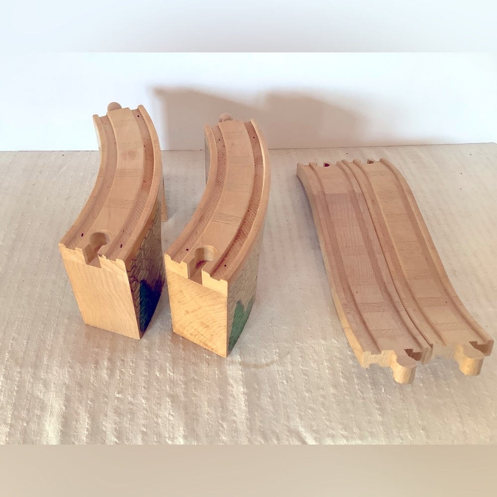 Rare Vintage Arched Viaduct Set Thomas & Friends Wooden Railway 2003, 4 Pieces - Picture 9 of 11
